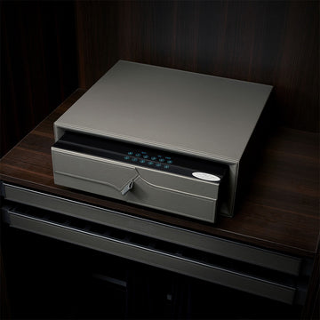 Leather Drawer With Password - MCS Series Grey