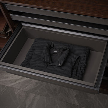 Leather Storage Box - MCS Series Grey