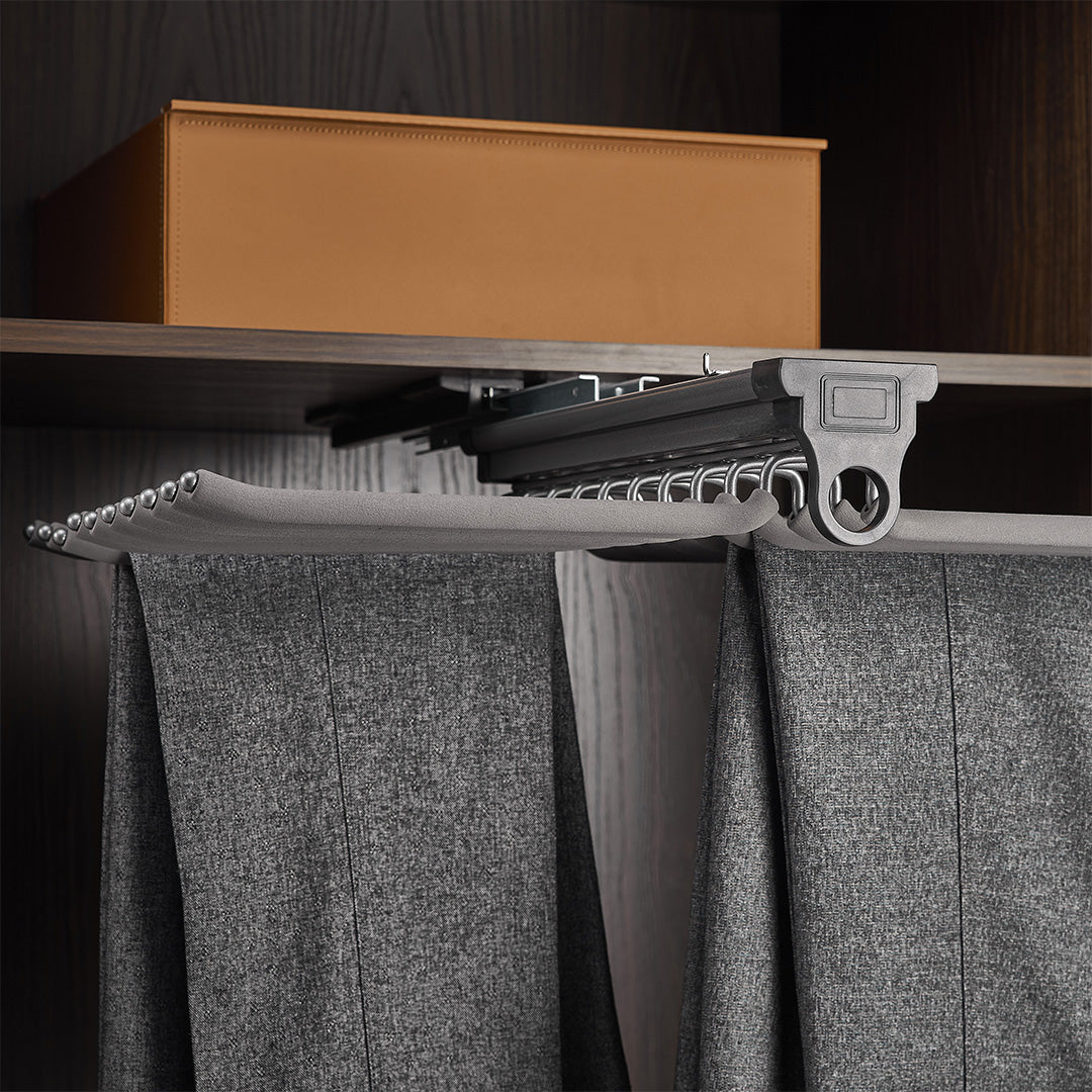 Top Mounted Pants Rack With Two-Row - MCS Series Grey