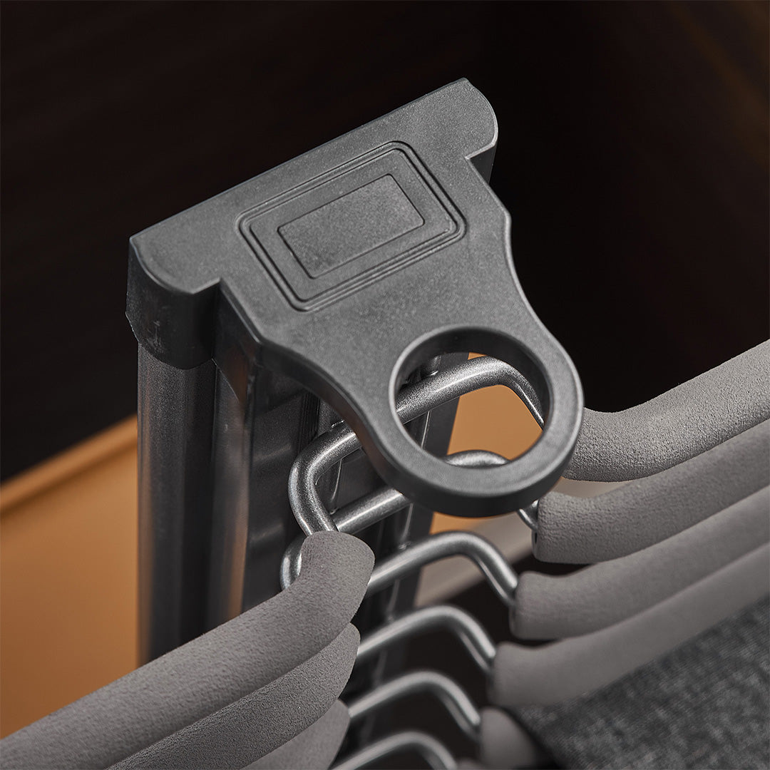 Top Mounted Pants Rack With Two-Row - MCS Series Grey