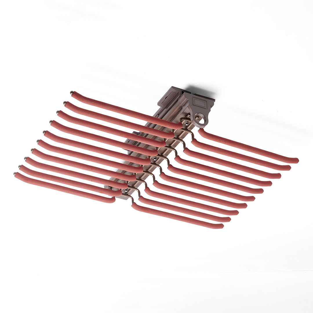 Top Mounted Pants Rack With Two-Row - MCS Series Red