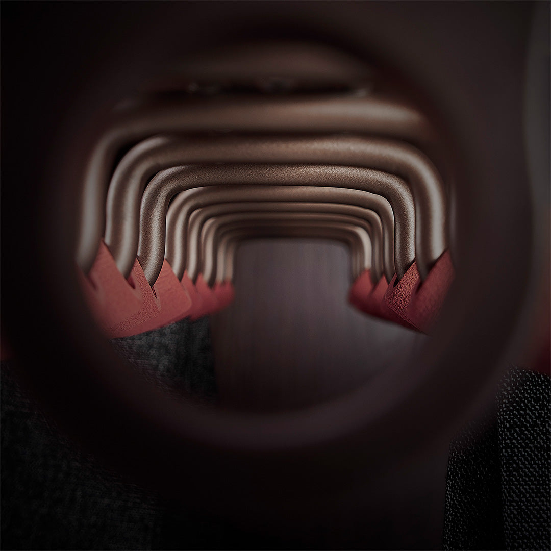 Top Mounted Pants Rack With Two-Row - MCS Series Red