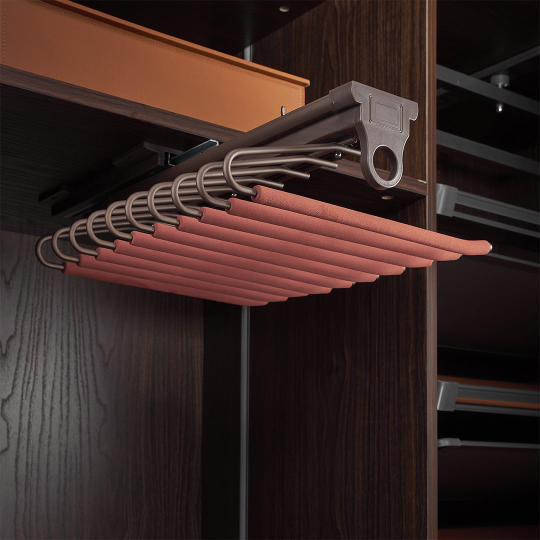 Top Mounted Pants Rack With V-Shaped - MCS Series Red