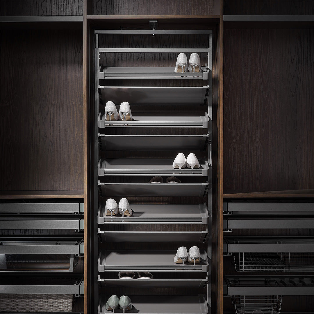 360°Rotating Shoe Rack - MCS Series Grey