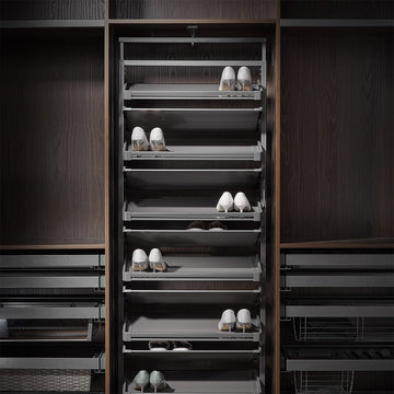 360°Rotating Shoe Rack - MCS Series Grey