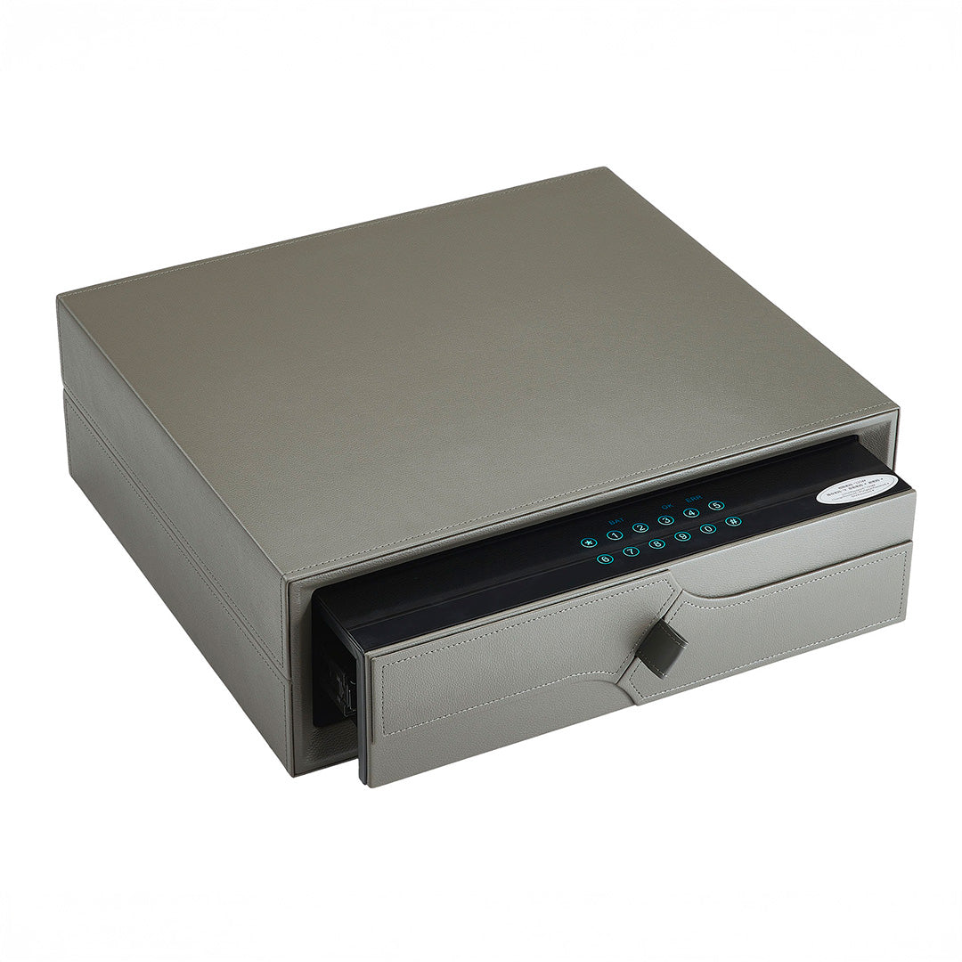 Leather Drawer With Password - MCS Series Grey