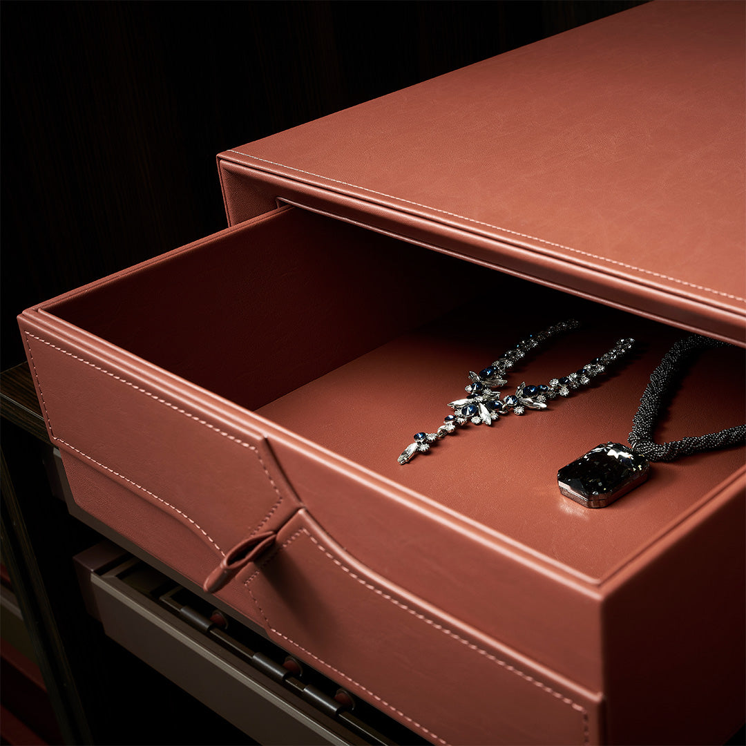 Leather Single Draw - MCS Series Red