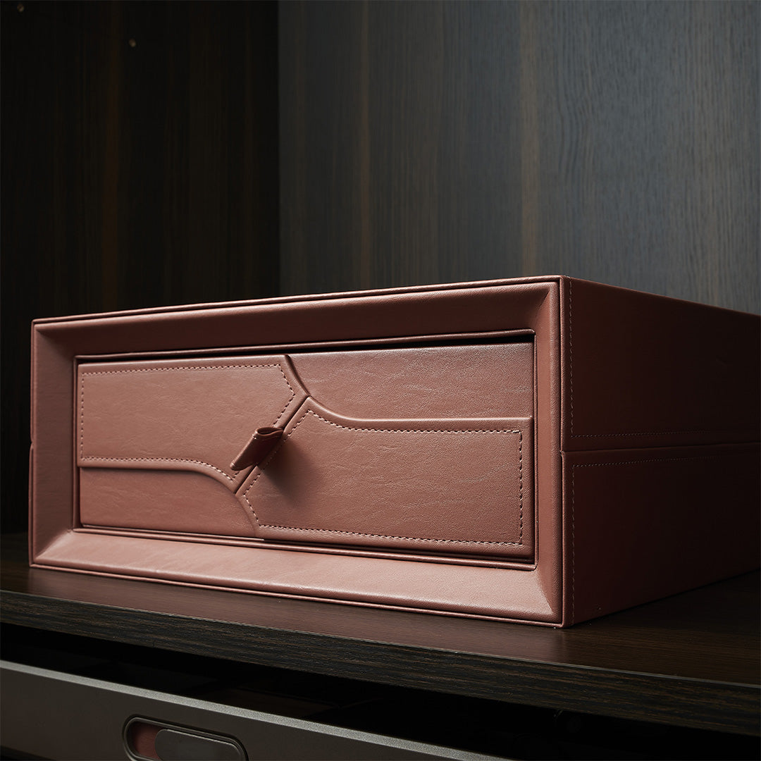 Leather Single Draw - MCS Series Red