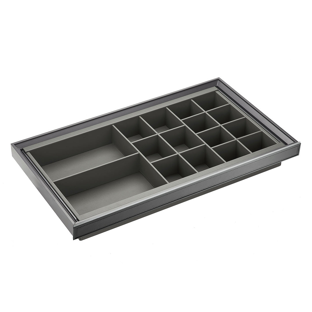 Leather Underwear Case - MCS Series Grey