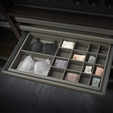 Leather Underwear Case - MCS Series Grey