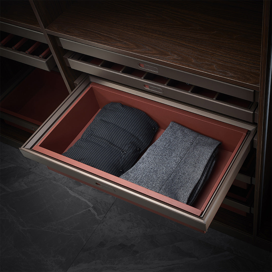 Leather Storage Box - MCS Series Red