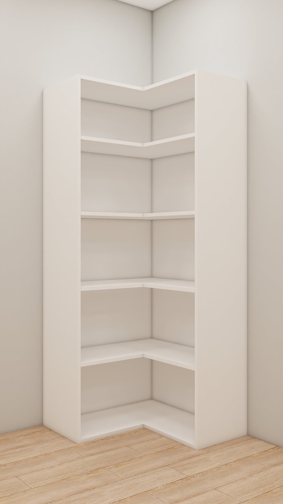 Corner Cabinet with 5 shelves