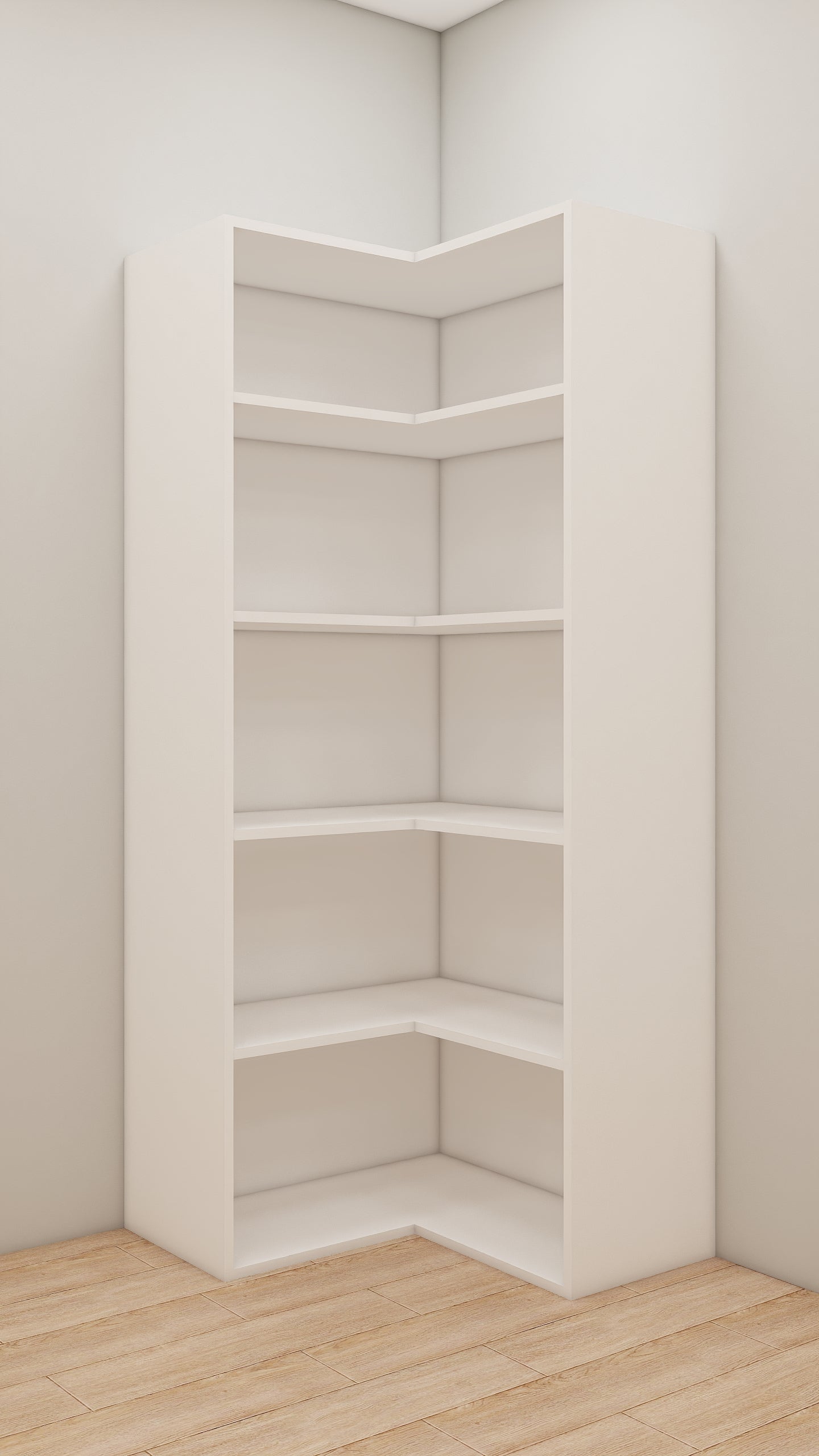 Corner Cabinet with 5 shelves