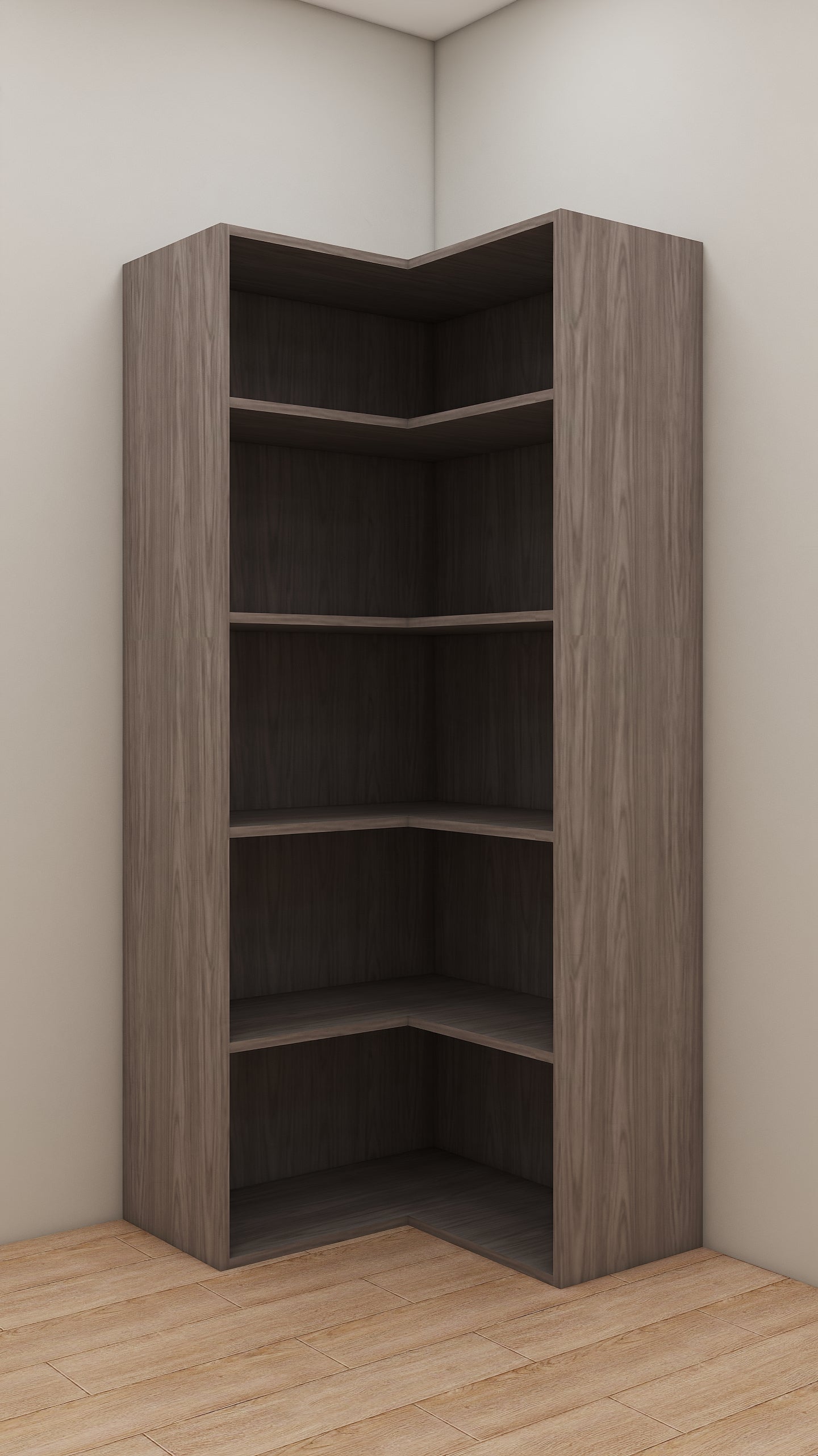 Corner Cabinet with 5 shelves
