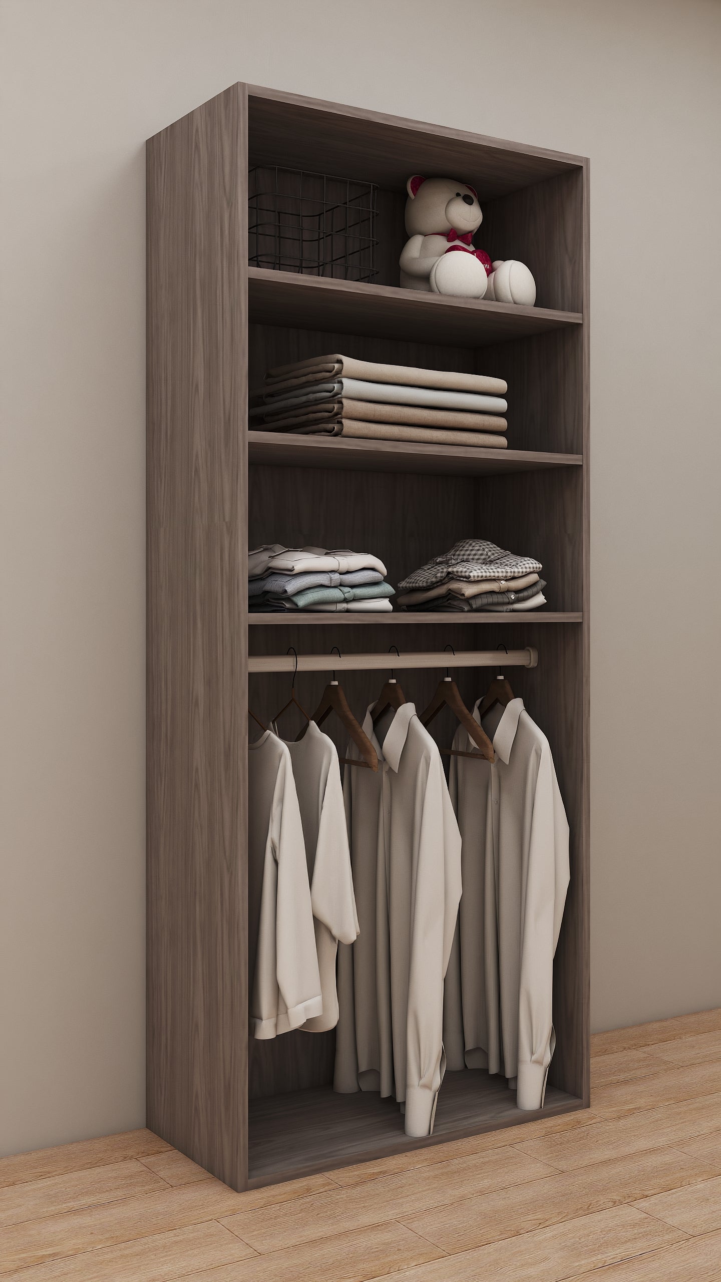 One Hanger & Shelves Module