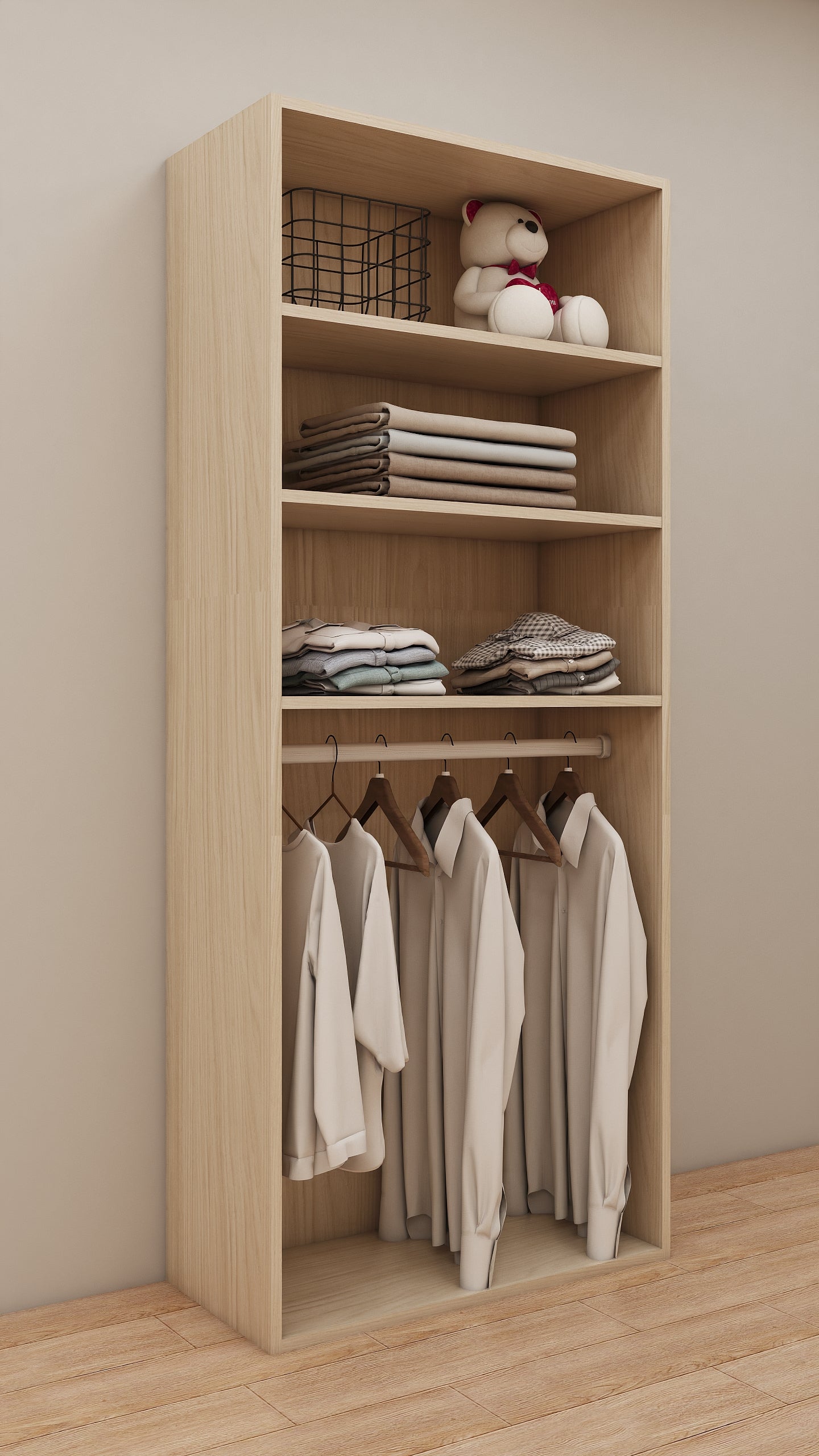 One Hanger & Shelves Module