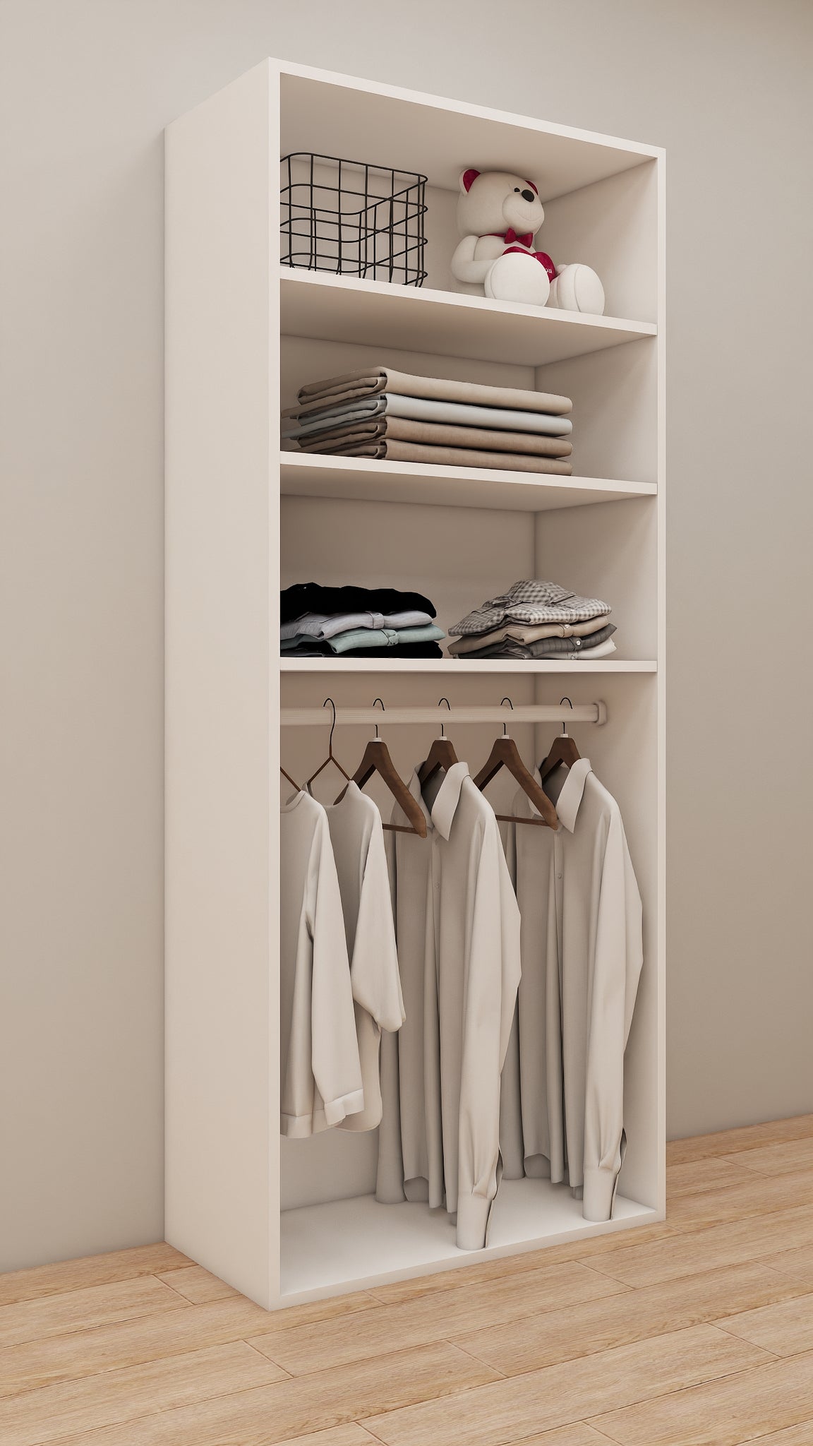 One Hanger & Shelves Module