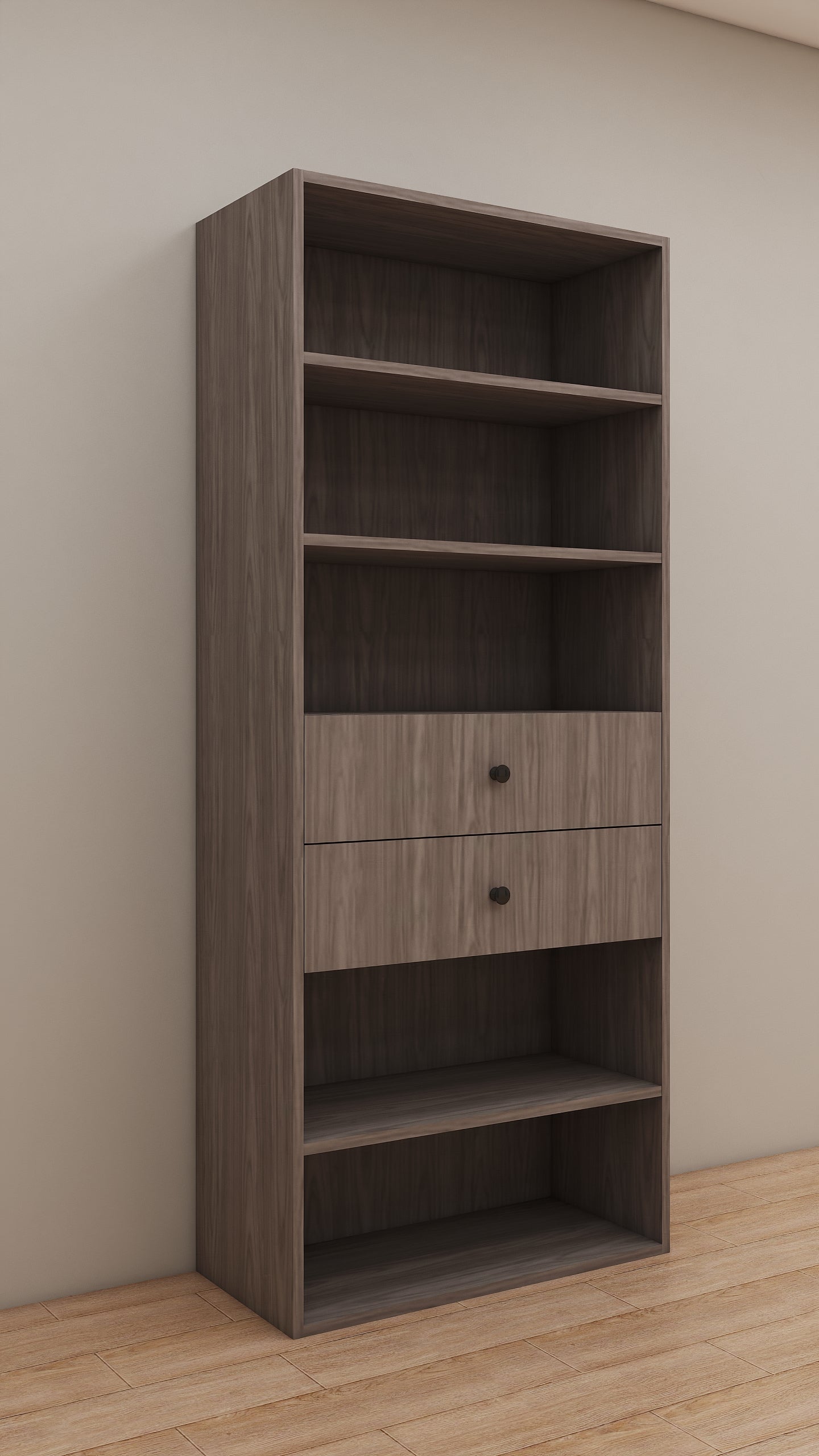 Two drawers Middle & Shelves Module