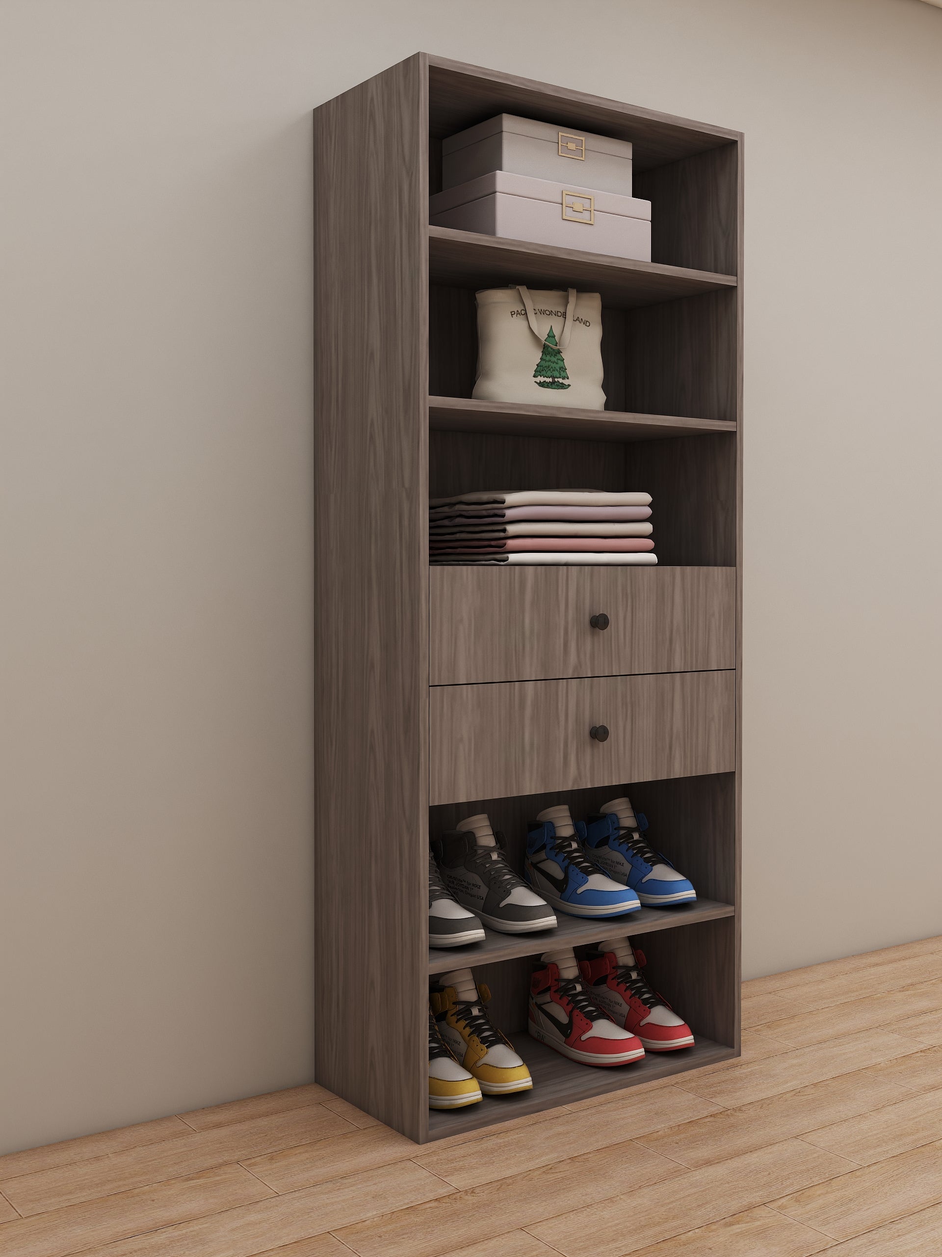 Two drawers Middle & Shelves Module