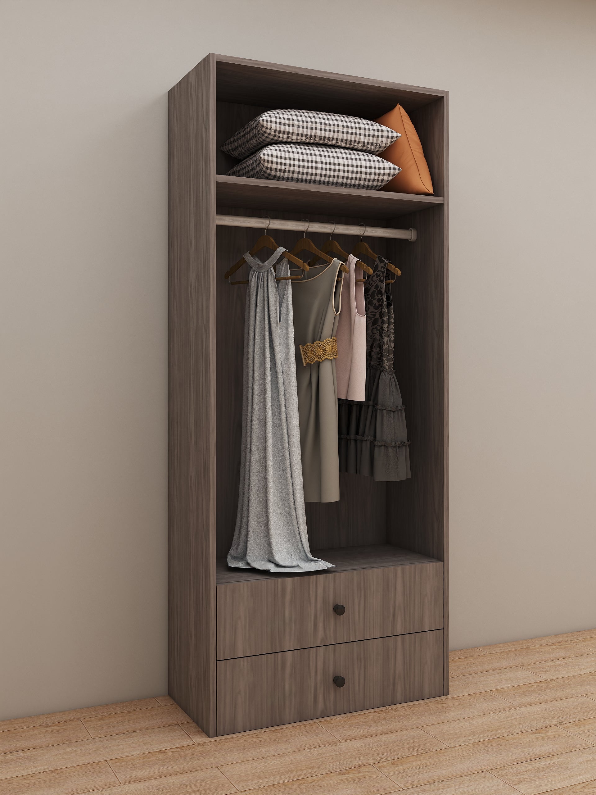 2 drawers & one shelf & one hanger Module