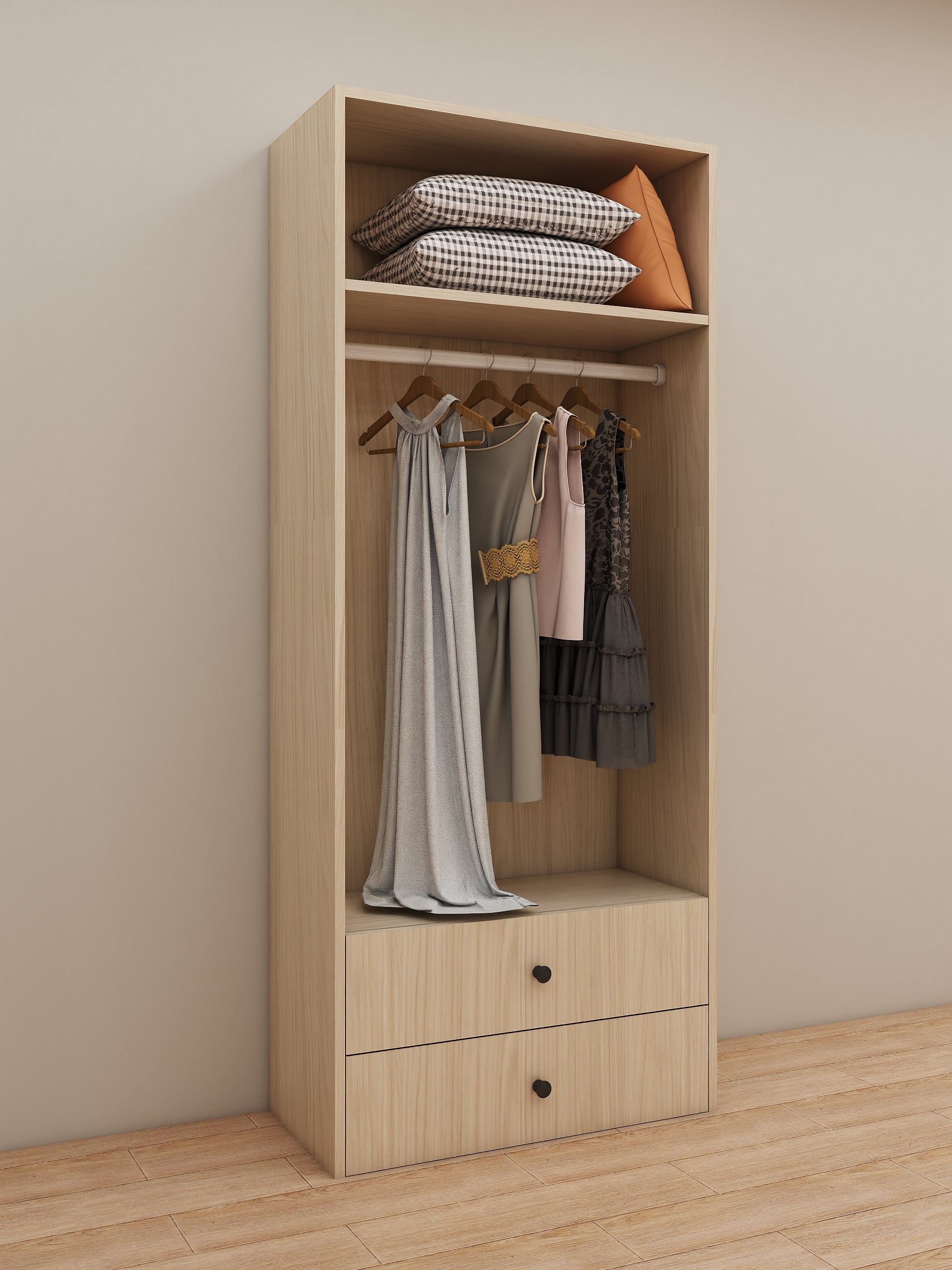 2 drawers & one shelf & one hanger Module